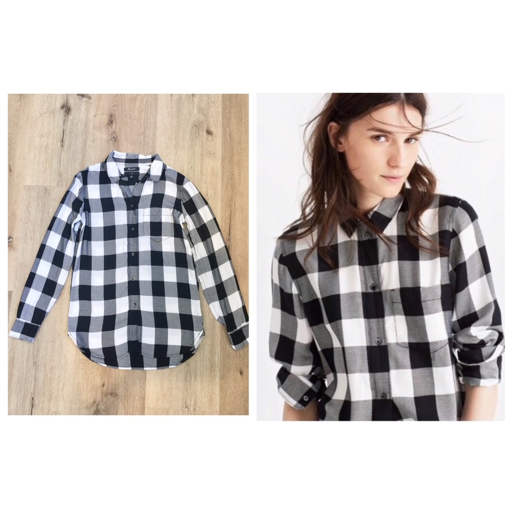 MADEWELL // Slim Ex-boyfriend buffalo check shirt